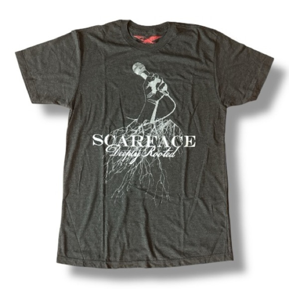 Scarface Deeply Rooted Black Band T-Shirt - Picture 2 of 4